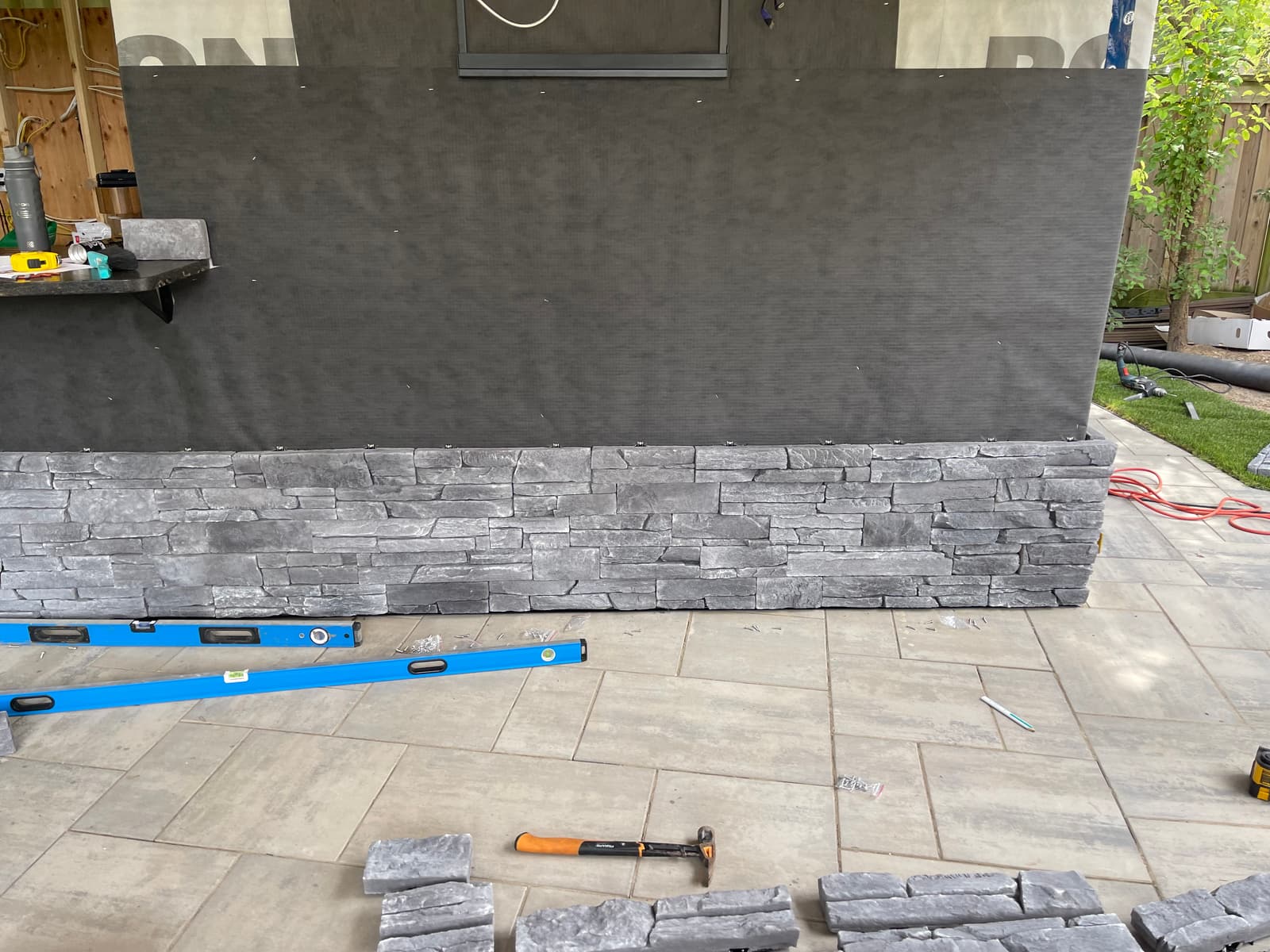 Sedistone installation in progress